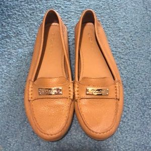Coach tan flats